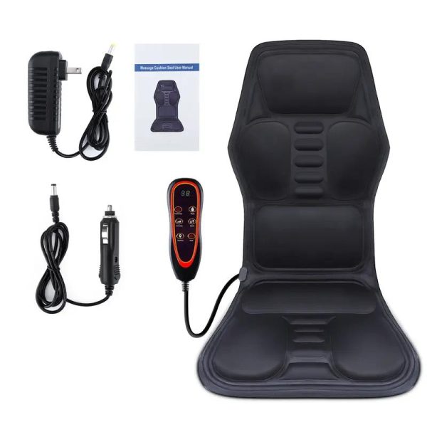 Electric Back Massager Infrared Full-Body Massage Chair Cushion Heating Vibrator Car Home Office Lumbar Neck Mattress Chair Mat - Image 2