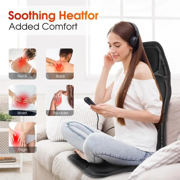 Electric Back Massager Infrared Full-Body Massage Chair Cushion Heating Vibrator Car Home Office Lumbar Neck Mattress Chair Mat - Image 9